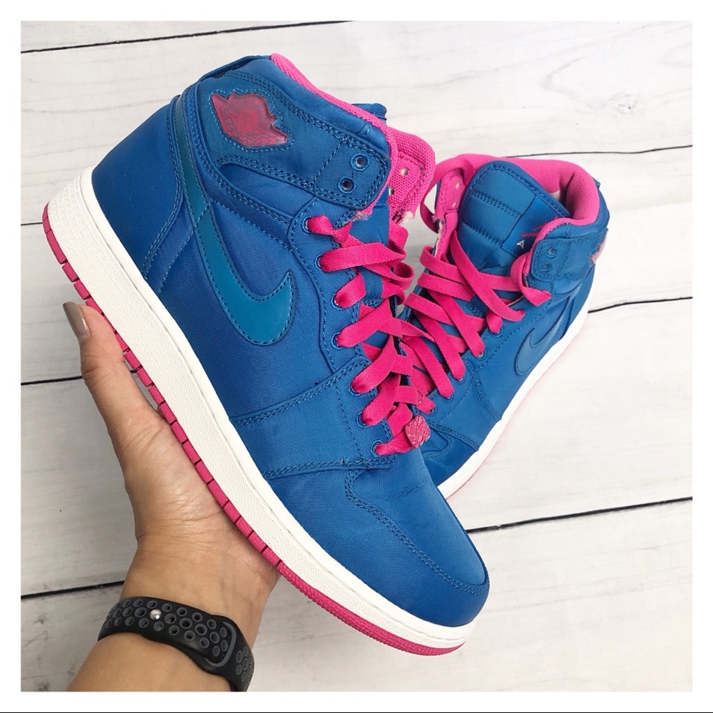Girls Air Jordan 1 HI Strap (GS) 7Y - Picture 1 of 10